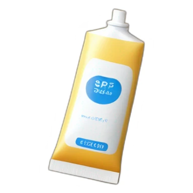 tube of spf sticker