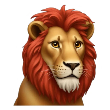 red lion sticker