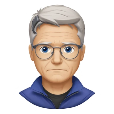 old Hawkeye  Clint Barton with glasses 
 sticker