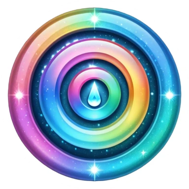 Glitter inner ciclo sticker