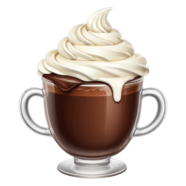 chocolate desert in cup sticker