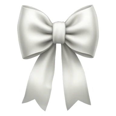 White asthetic clean Christmas bow  sticker