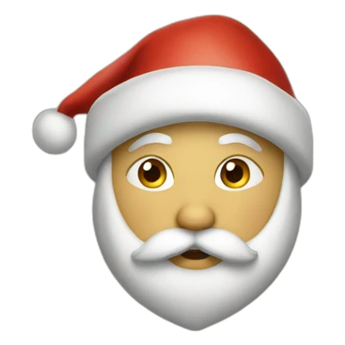 Santa claus kiss sticker