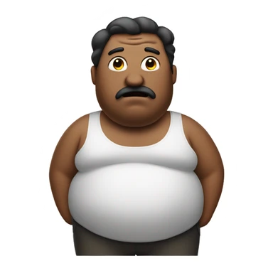 Bloated man sticker