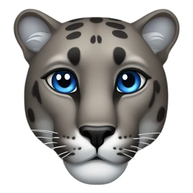 Panther with blue eyes sticker