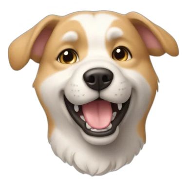 Chien mangent un chat sticker