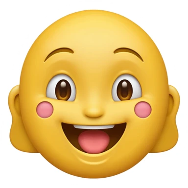 smiling face with open mouth emoji sticker