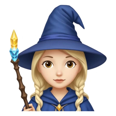 girl wizard sticker