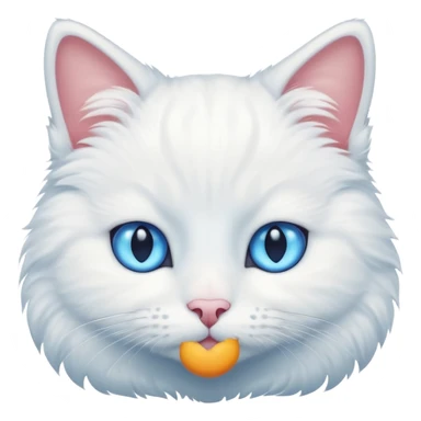 Cat white color  sticker