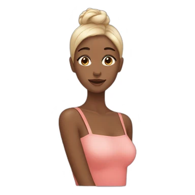 a girl who is doing her skincare sticker