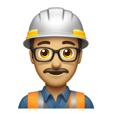 trabajador con muchas herramientas sticker