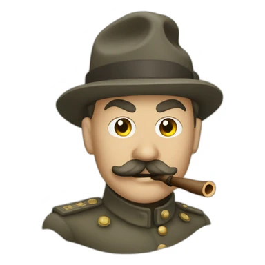 Josef Staline qui fume une pipe sticker