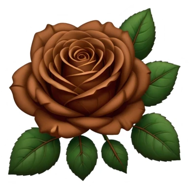 Brown roses with dark green leaves  sticker