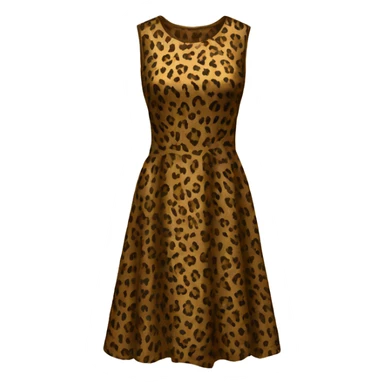 leopard print dress sticker