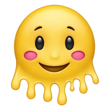 i want a classic yellow emoji smi9ley fave but its melting in love sticker