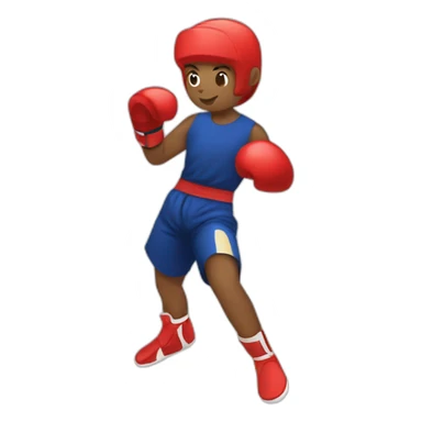 kickboxing high kick sticker