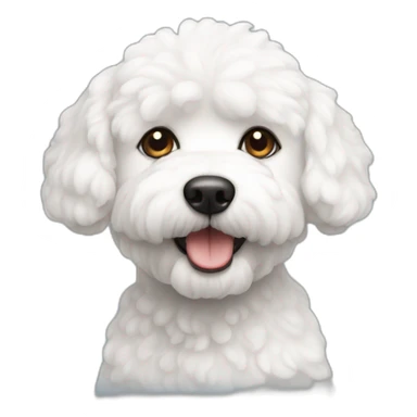 bichon dog sticker