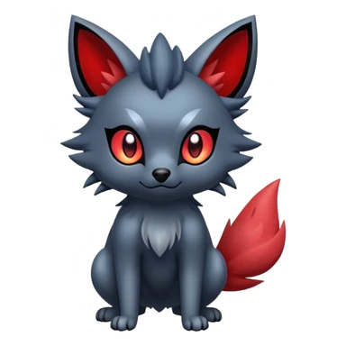 Zorua-Fakémon-hybrid-creature (full body)  sticker