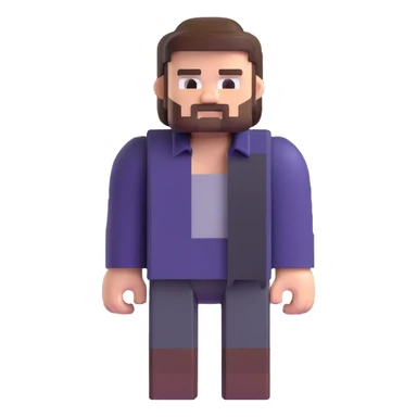 Jack Black as a Minecraft character sticker
