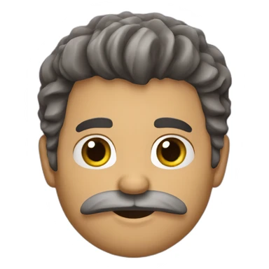 Chauve barbe sticker