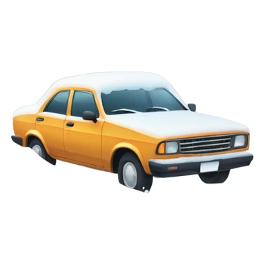 Car in snow sticker