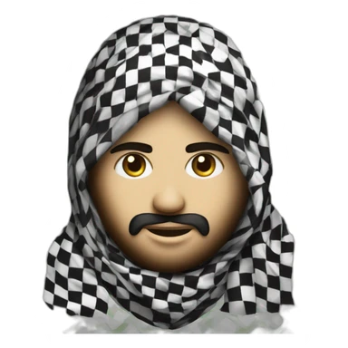 gaza brave rebelion keffiyeh sticker