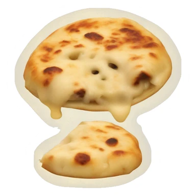 Cheese pull pupusa sticker
