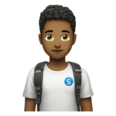 boy with sigma symbol on shirt sticker