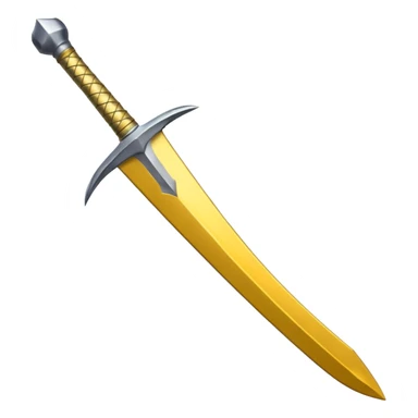 yellow sword sticker