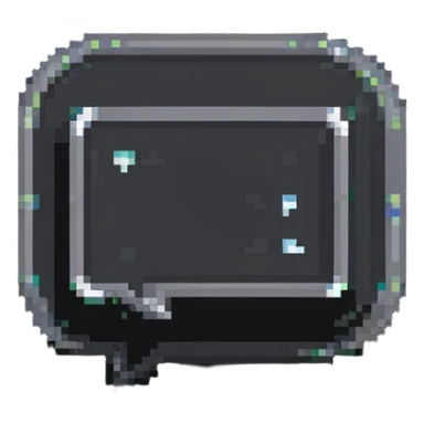 Grey chat bubble, messaging icon in pixel style sticker