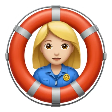 life saver woman sticker