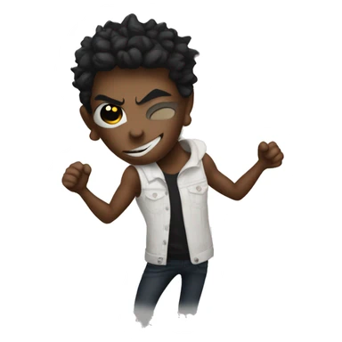 Demon wearing Armani Exchange  sticker