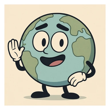 Earth emoji sticker