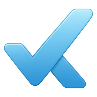 Este emoji✅en azul sticker