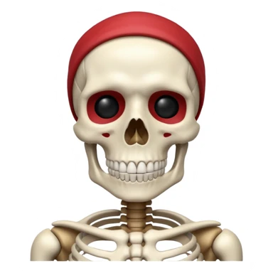 Gojo skeleton sticker