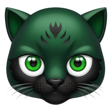 Pantera negra ojos verdes sticker