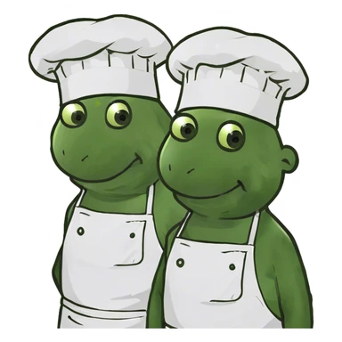 Friends at a cook out sticker