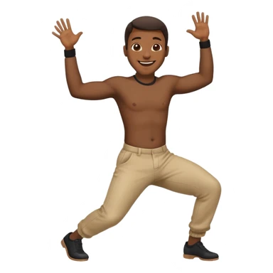 silly black guy twerking sticker