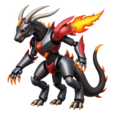 Houndoom-Genesect-Pokémon-Fakémon-hybrid-creature sticker