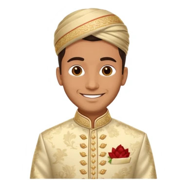 groom sherwani attire emoji only sticker