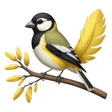 Parus major sticker