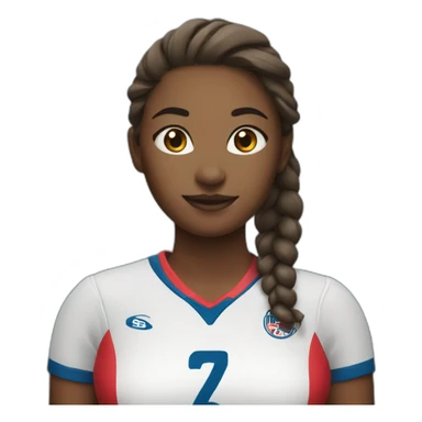 volleyball girl sticker