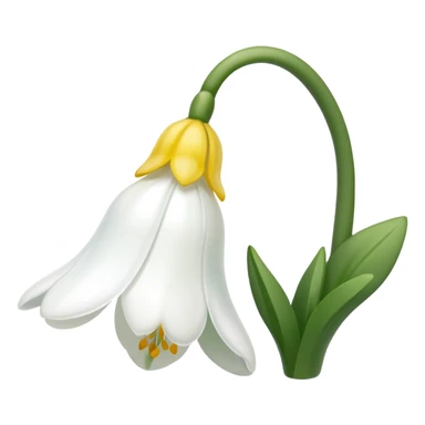 snowdrop flower sticker