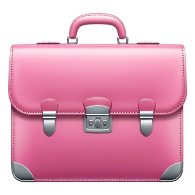 pink business briefcase iOS style sticker