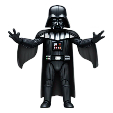 Darth vader desperate hands in the air sticker