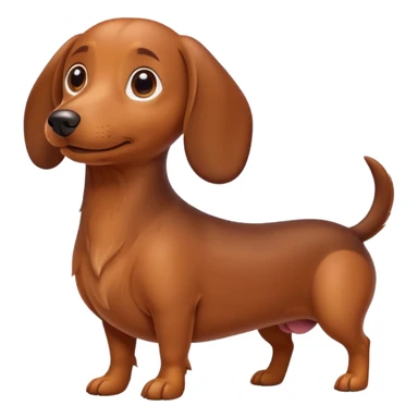 cute wiener dog sticker
