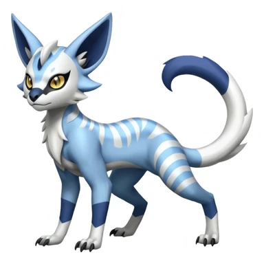 Genet-Absol-Zeraora-Primagen-fusion-creature  sticker