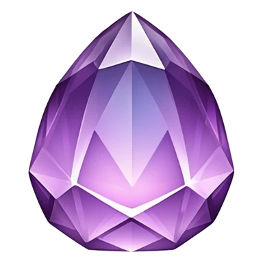  Een paarse edelsteen met een magische aura. sticker