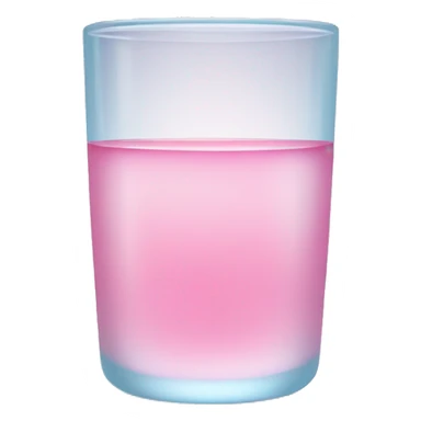Pink glass of water  sticker