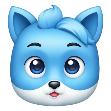 Blau Haken wie bei TikTok sticker